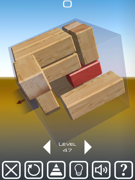 Ảnh chụp màn hình của Unblock Red Brick. 3D Space iPad 