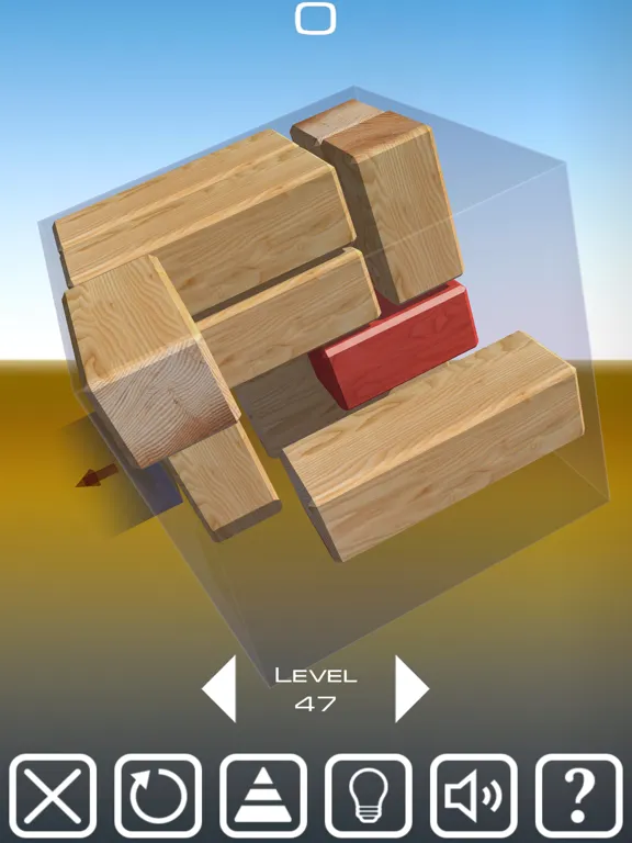 Unblock Red Brick. 3D Space iPad  Screenshots