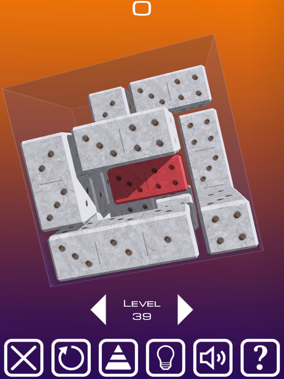 Ảnh chụp màn hình của Unblock Red Brick. 3D Space iPad 