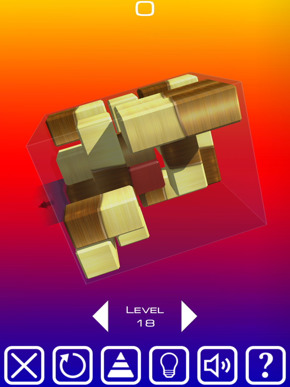 Ảnh chụp màn hình của Unblock Red Brick. 3D Space iPad 