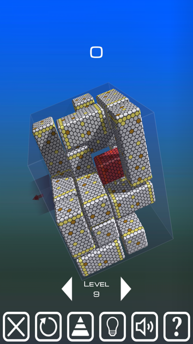 Ảnh chụp màn hình của Unblock Red Brick. 3D Space
