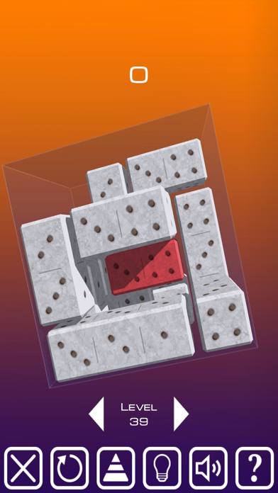 Ảnh chụp màn hình của Unblock Red Brick. 3D Space