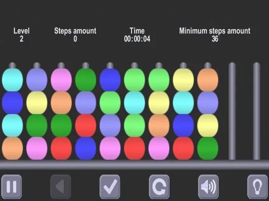 Color Heap Puzzle. Hanoi Tower iPad 應用截圖