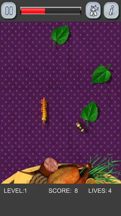 Tangkapan layar Picnic Bugs. Crush them!