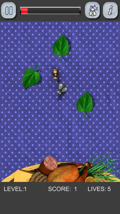 Tangkapan layar Picnic Bugs. Crush them!