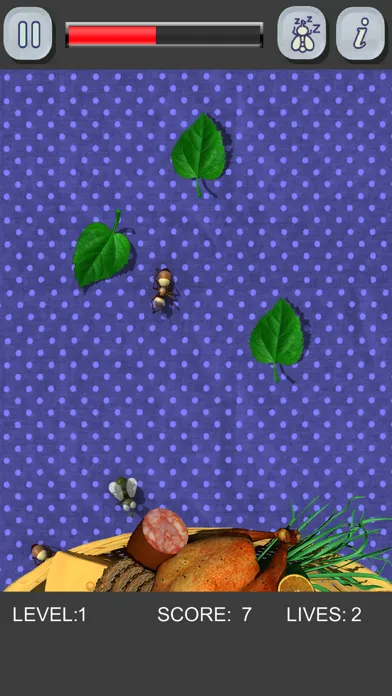 Tangkapan layar Picnic Bugs. Crush them!