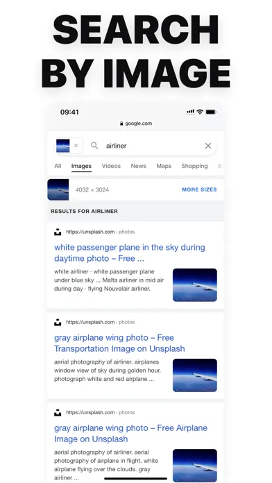 Reverse Image Search: Eye Lens Screenshots