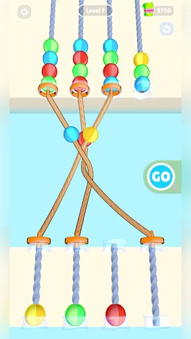 ภาพหน้าจอของ Balls and Ropes Sorting Puzzle
