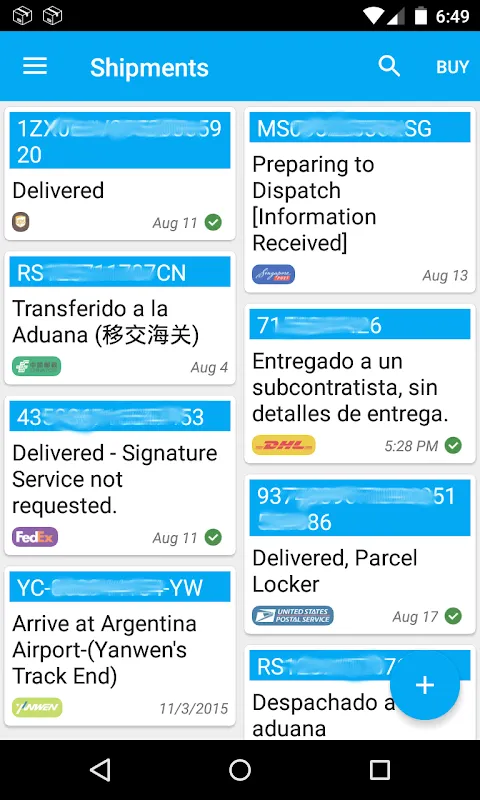 Скриншоты Shipments Worldwide
