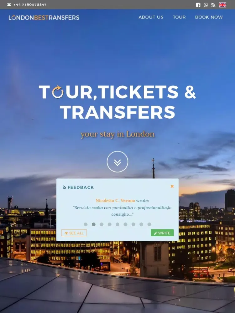 Скриншоты London Best Transfers iPad 