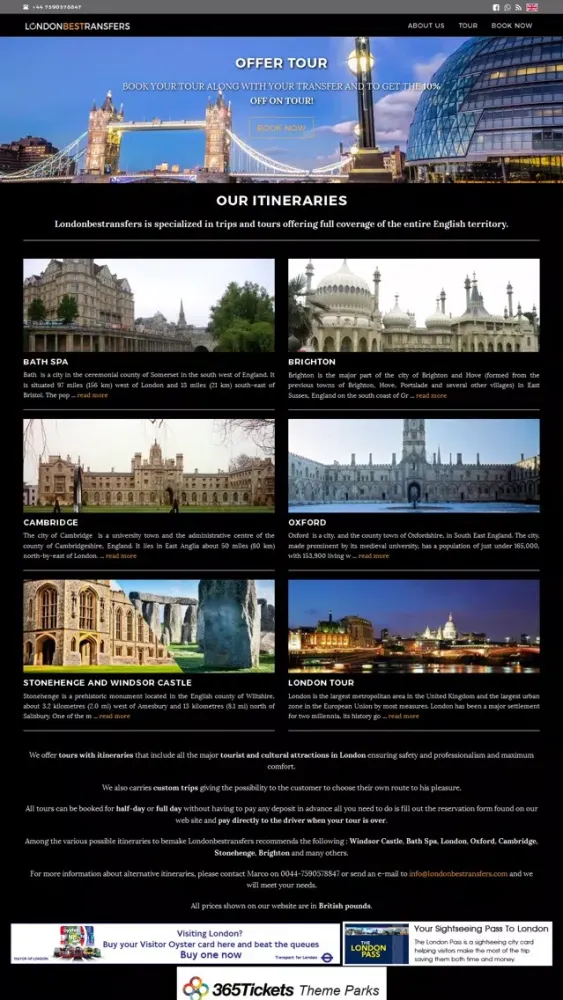 Скриншоты London Best Transfers