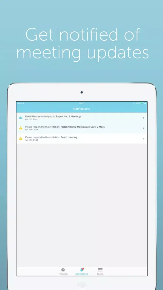 Captures d'écran de Meetin.gs – Schedule & organize business meetings and appointments with Lync, Skype, Hangouts and teleconferences