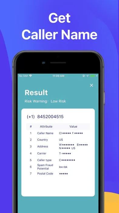 ภาพหน้าจอของ Find Caller ID: Reverse Lookup