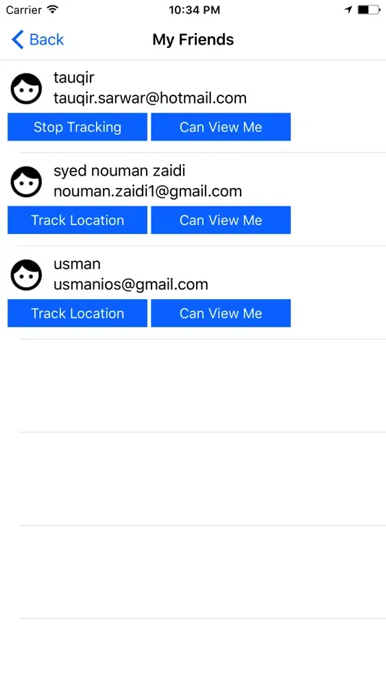 Real-Time Location Tracker Screenshots