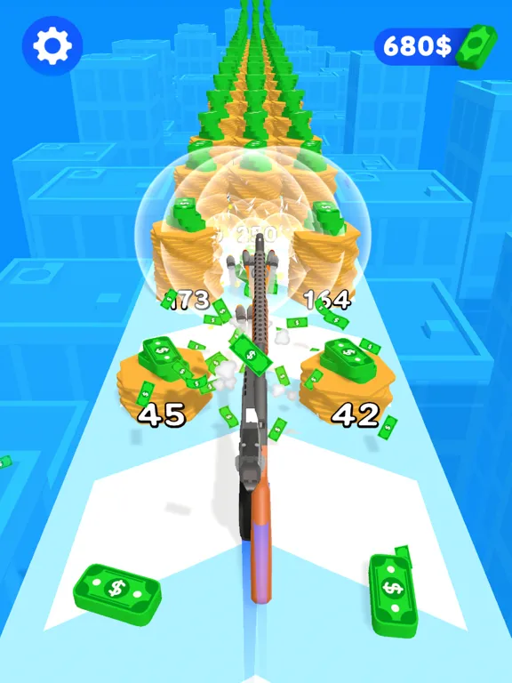 Tangkapan skrin Double Gun Run iPad 