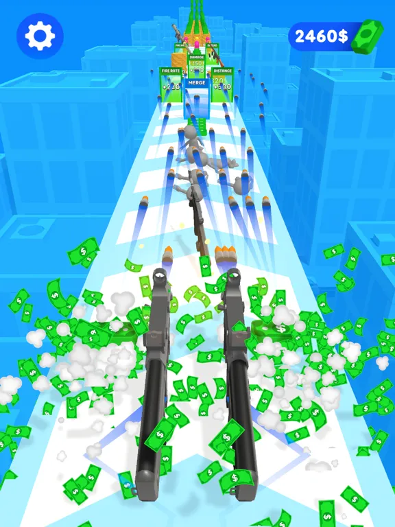 Tangkapan skrin Double Gun Run iPad 
