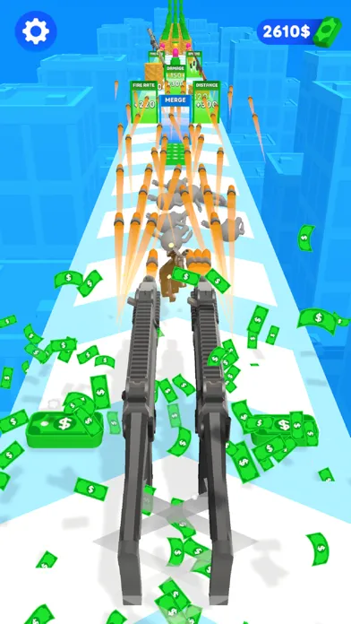 Tangkapan skrin Double Gun Run