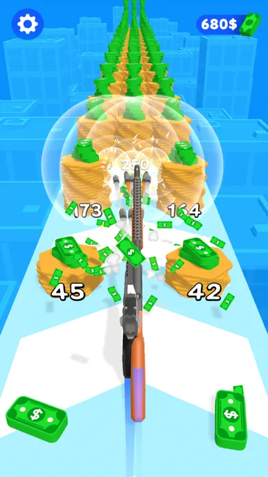 Tangkapan skrin Double Gun Run