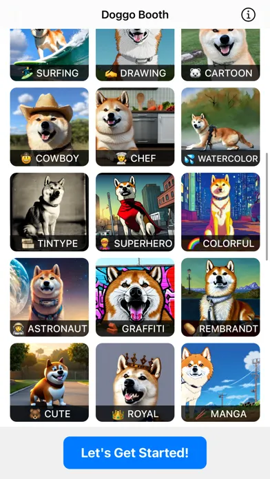 Zrzuty ekranu Doggo Booth - AI Dog Avatars