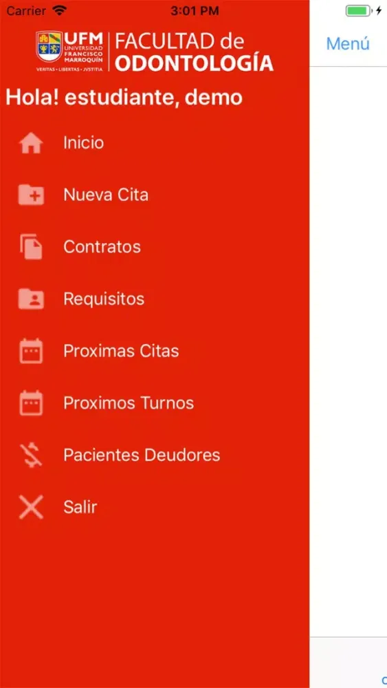 Citas UFM App স্ক্রিনশট