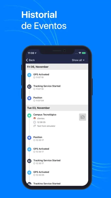 Captures d'écran de Localizador Tigo v3