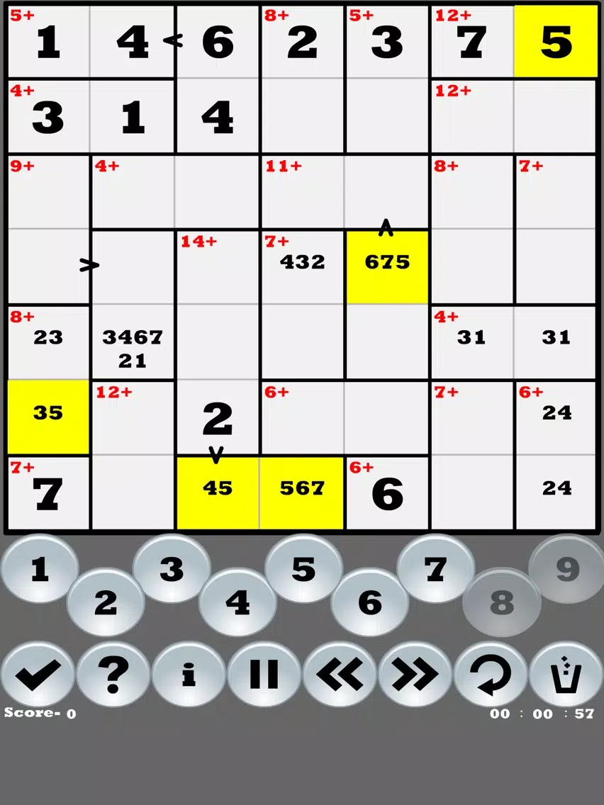 Capturas de tela do Greater than Killer-Sudoku iPad 