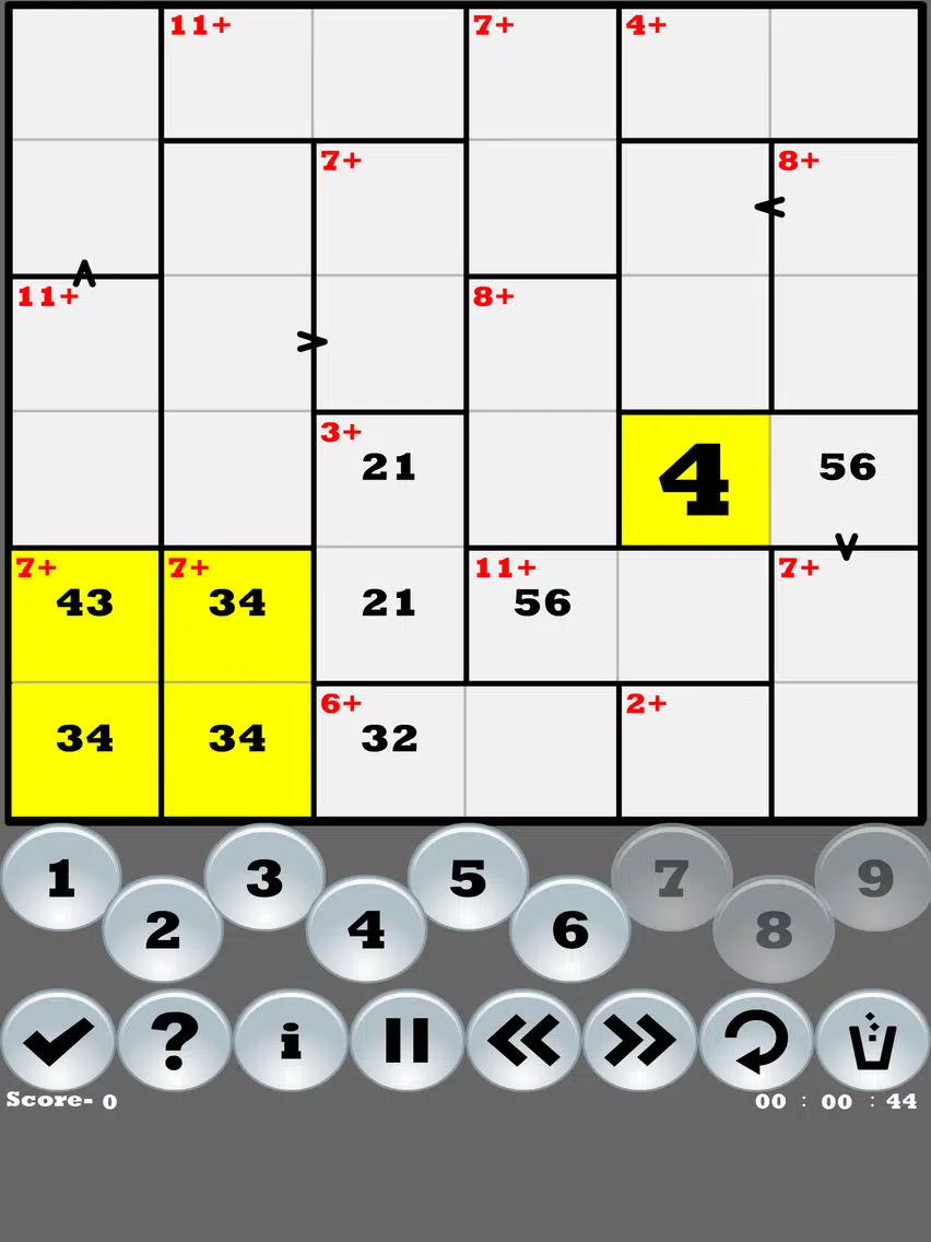 Capturas de tela do Greater than Killer-Sudoku iPad 