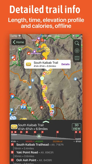ภาพหน้าจอของ Hikepack: Clever Hiking Maps