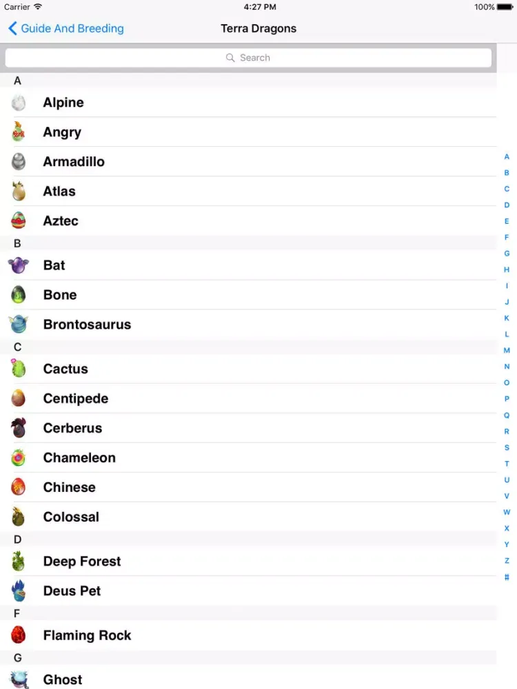 Guides and Breeding for Dragon City iPad  স্ক্রিনশট