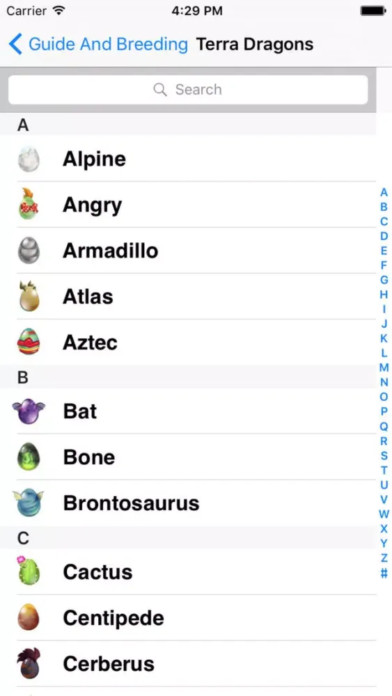 Guides and Breeding for Dragon City স্ক্রিনশট