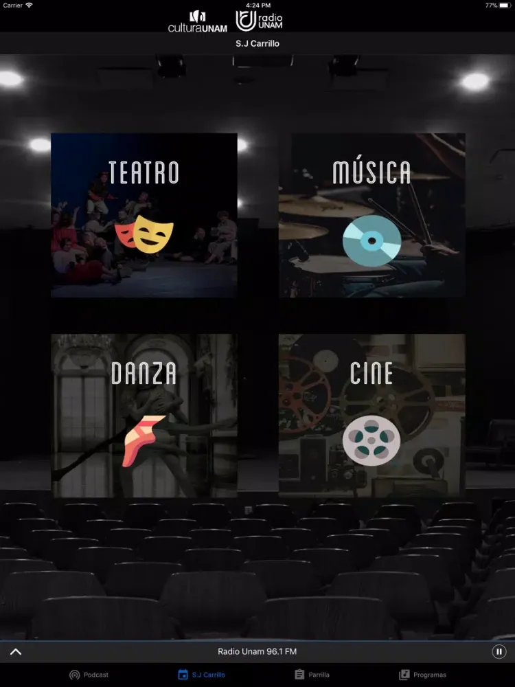 Radio UNAM Oficial iPad  Screenshots