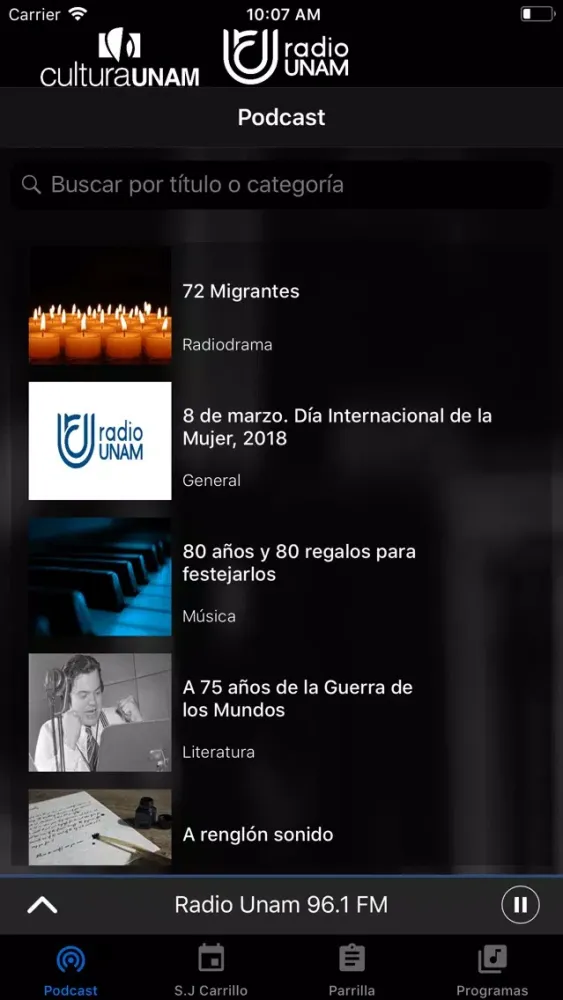 Radio UNAM Oficial Screenshots