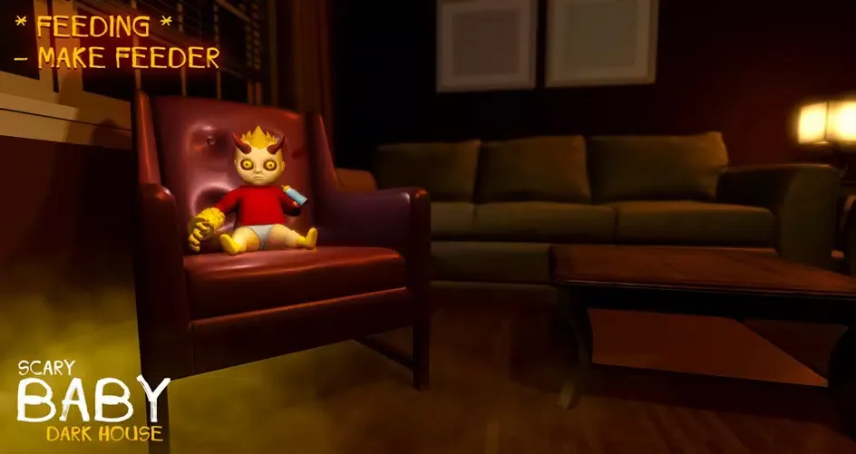 The Baby Walker in Dark House Screenshots
