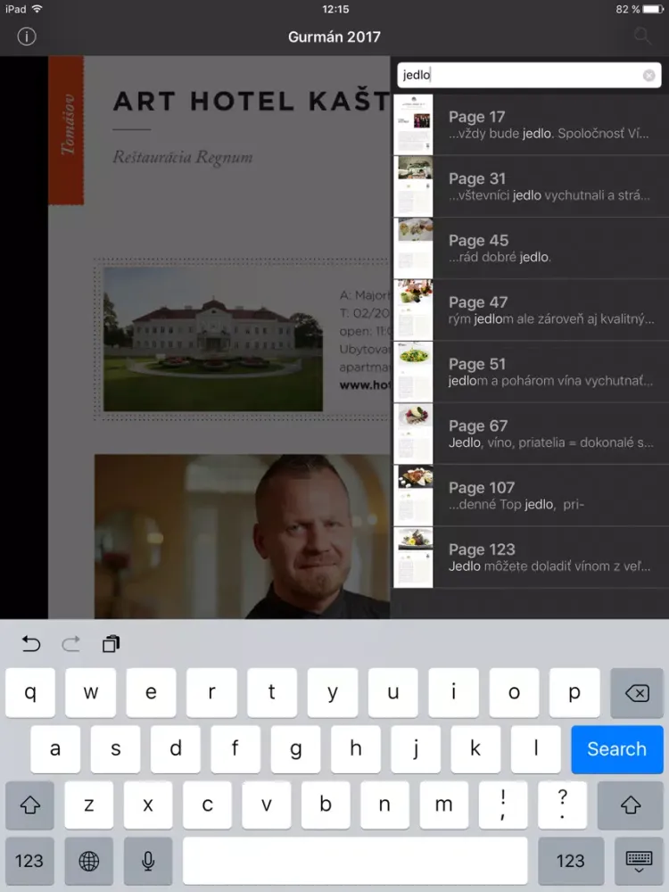 Gurmán na Slovensku iPad  スクリーンショット