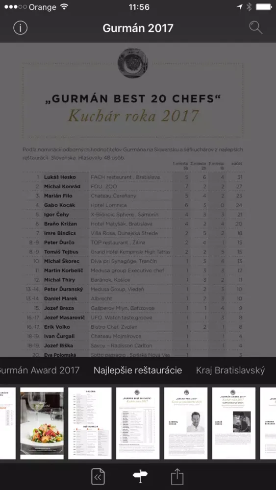 Gurmán na Slovensku スクリーンショット