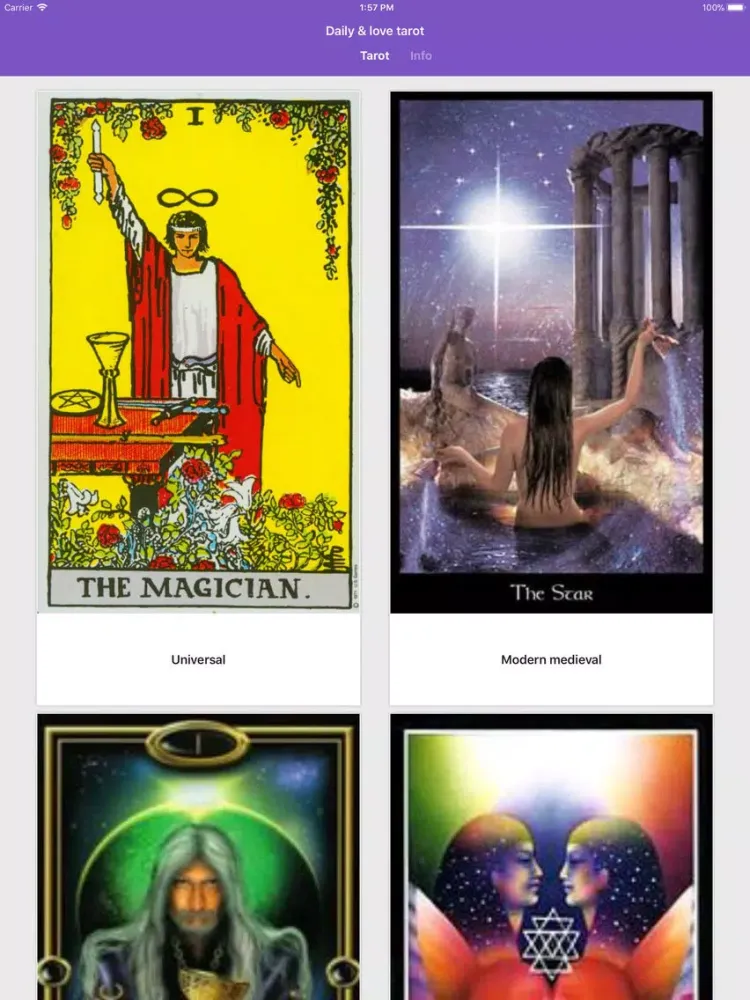 Tarot Cards Reading Pro iPad  Screenshots
