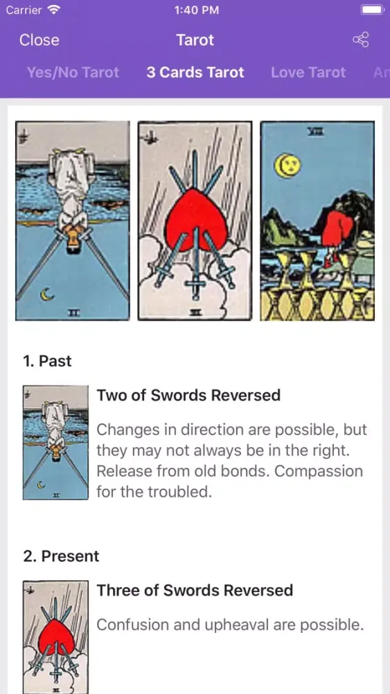 Tarot Cards Reading Pro Screenshots
