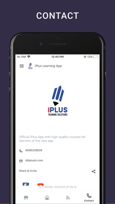 Zrzuty ekranu iPlus Learning App