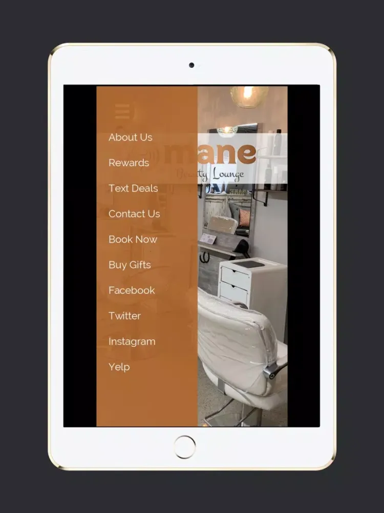 Mane Beauty Lounge iPad  Screenshots