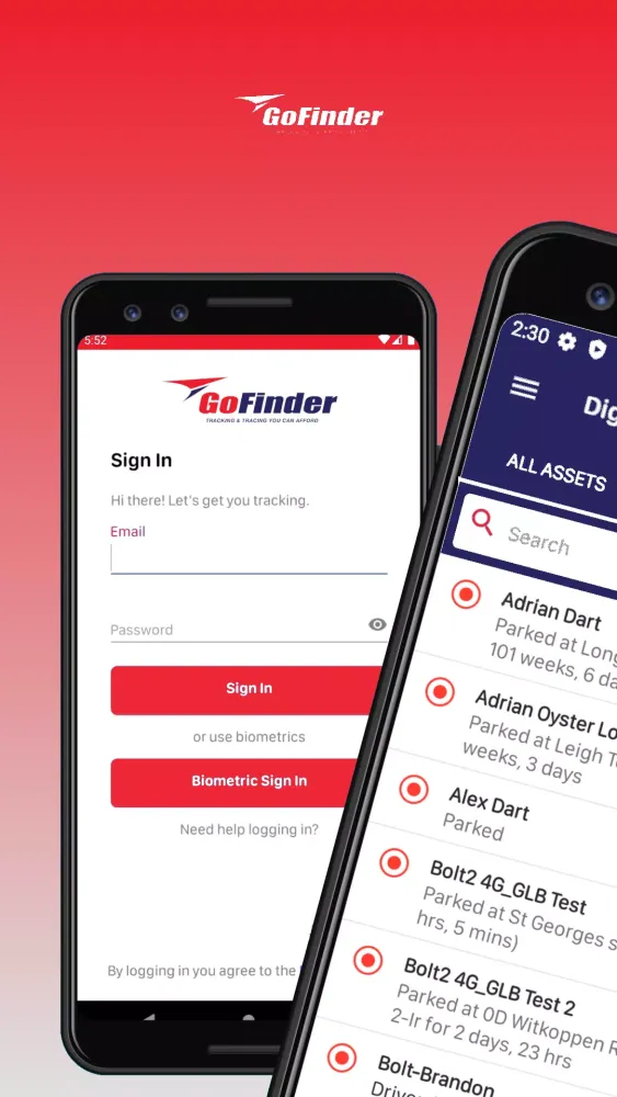 Screenshot di GoFinder