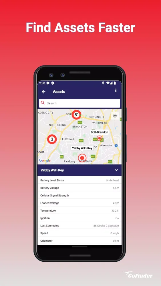 Screenshot di GoFinder