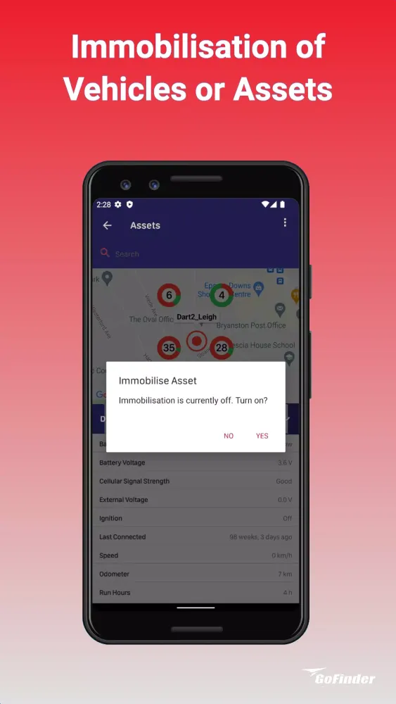 Screenshot di GoFinder