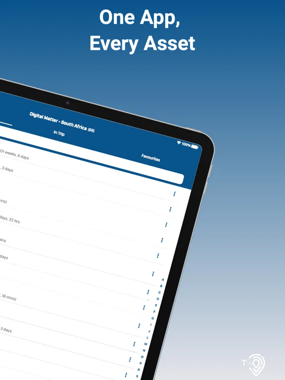 Tracksmart Telematics iPad  Screenshots