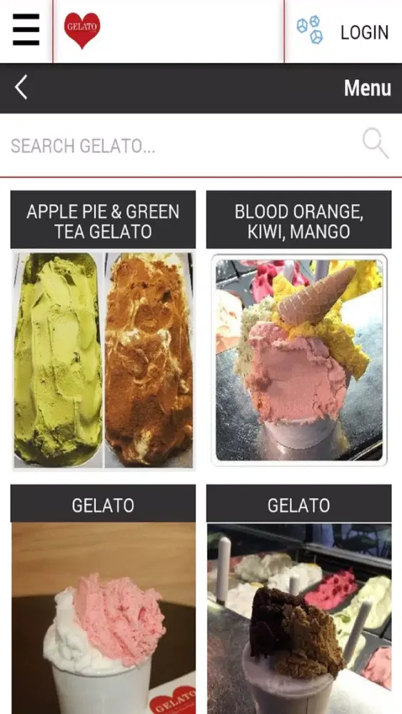 LoveGelato Ekran Görüntüleri