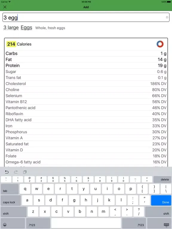 تصاویر Spelt - Calorie and Nutrition Tracker iPad 