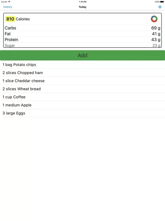 تصاویر Spelt - Calorie and Nutrition Tracker iPad 