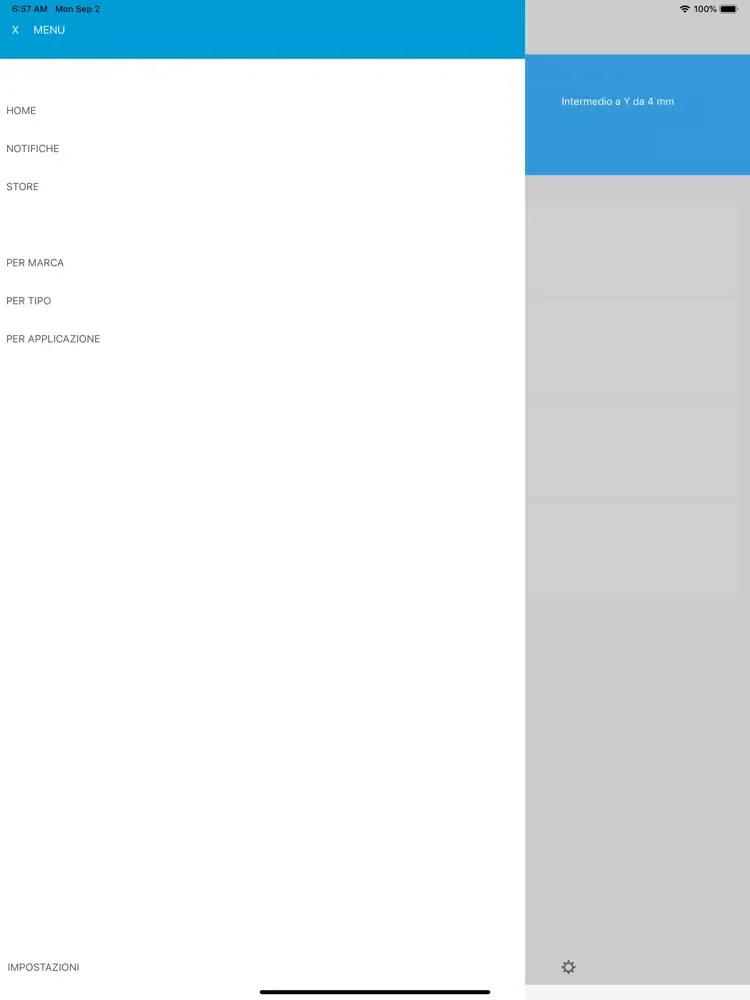 Capturas de tela do GWS iPad 