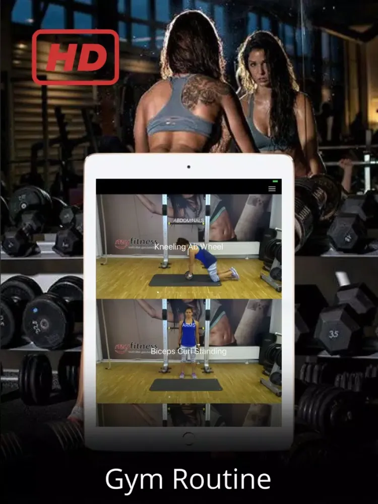 Gym Bootcamp Exercise and Workout Training Routine iPad  Screenshots