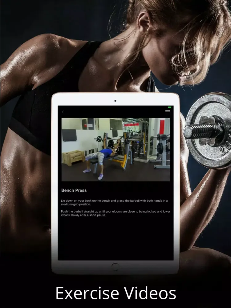 Gym Bootcamp Exercise and Workout Training Routine iPad  Screenshots