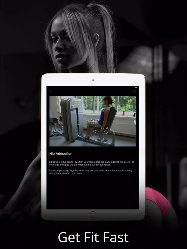 Gym Bootcamp Exercise and Workout Training Routine iPad  Screenshots
